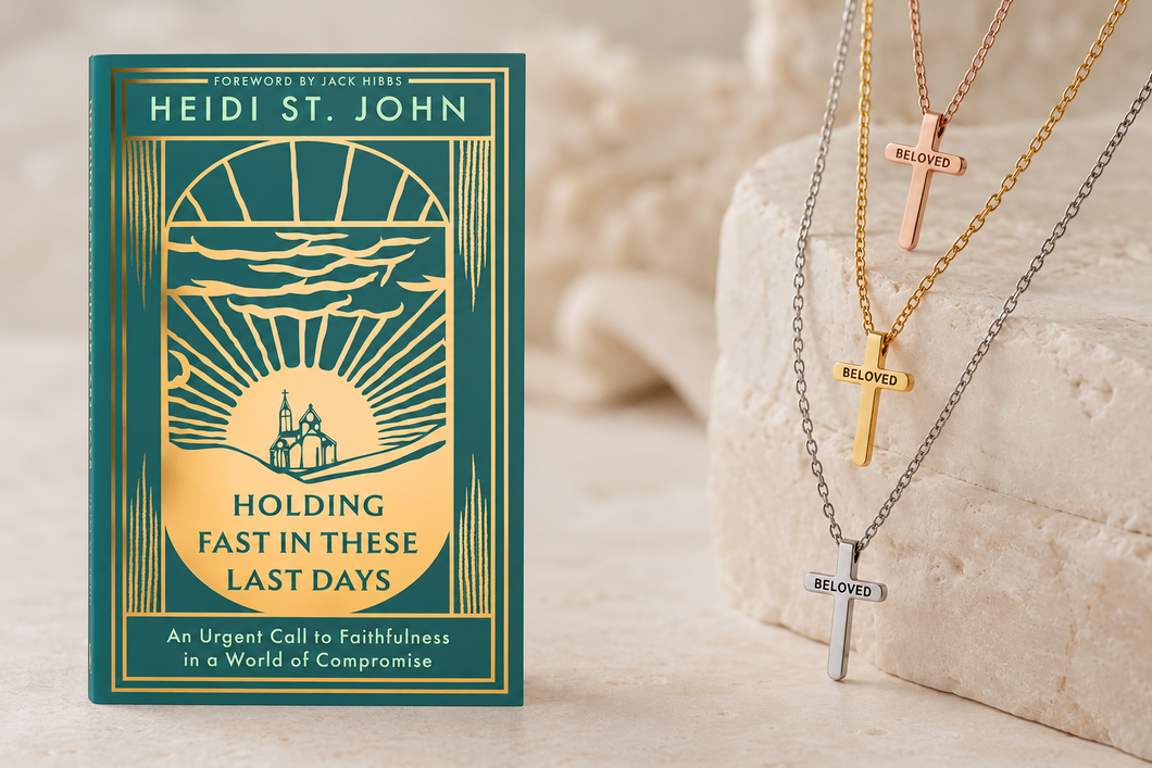 Holding Fast Signed Book + Beloved Cross Necklace Bundle