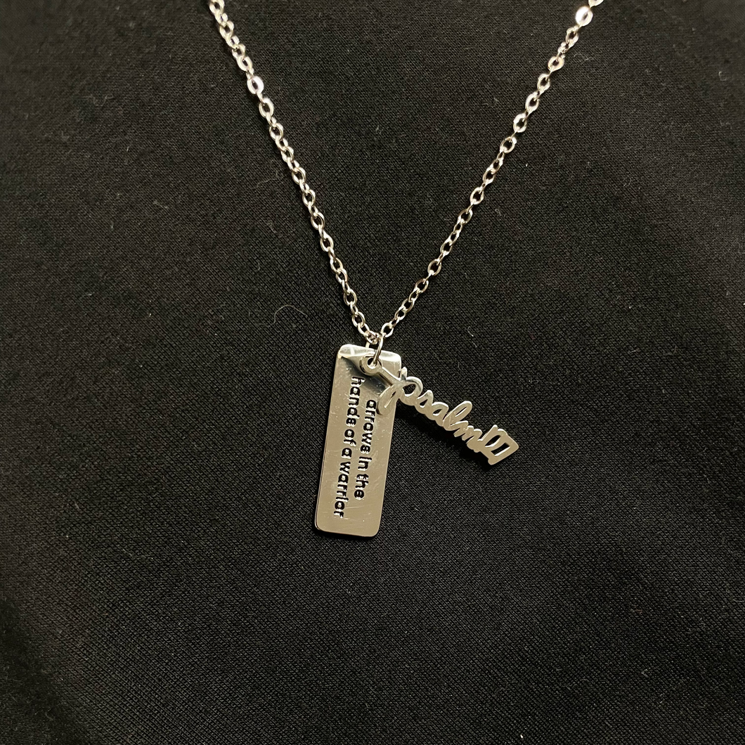 Psalm127 Bar Necklace