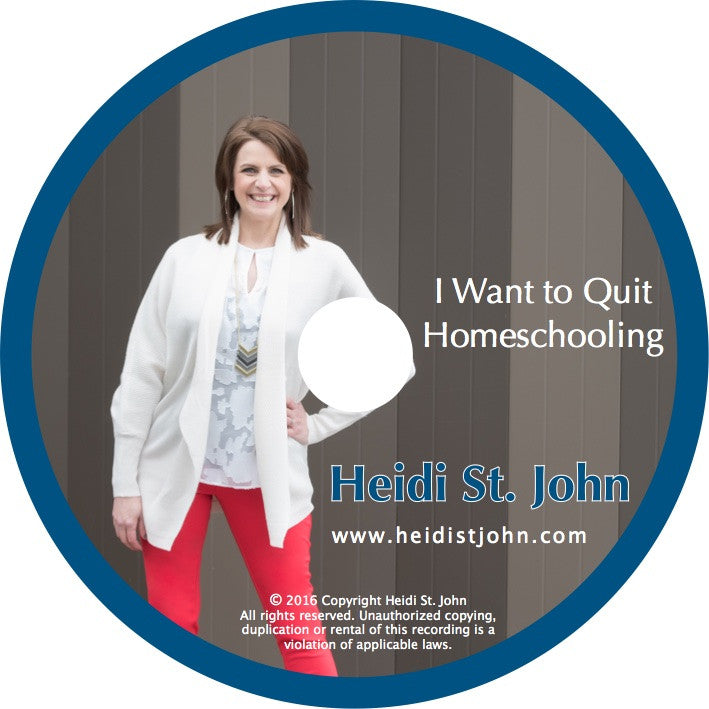 I Want To Quit Homeschooling - Workshop Recording