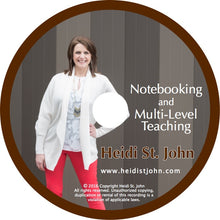 Notebooking And Multi Level Teaching - Workshop Recording