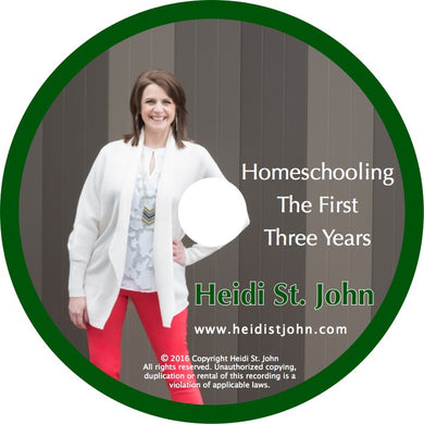 Homeschooling the First Three Years - Workshop Recording